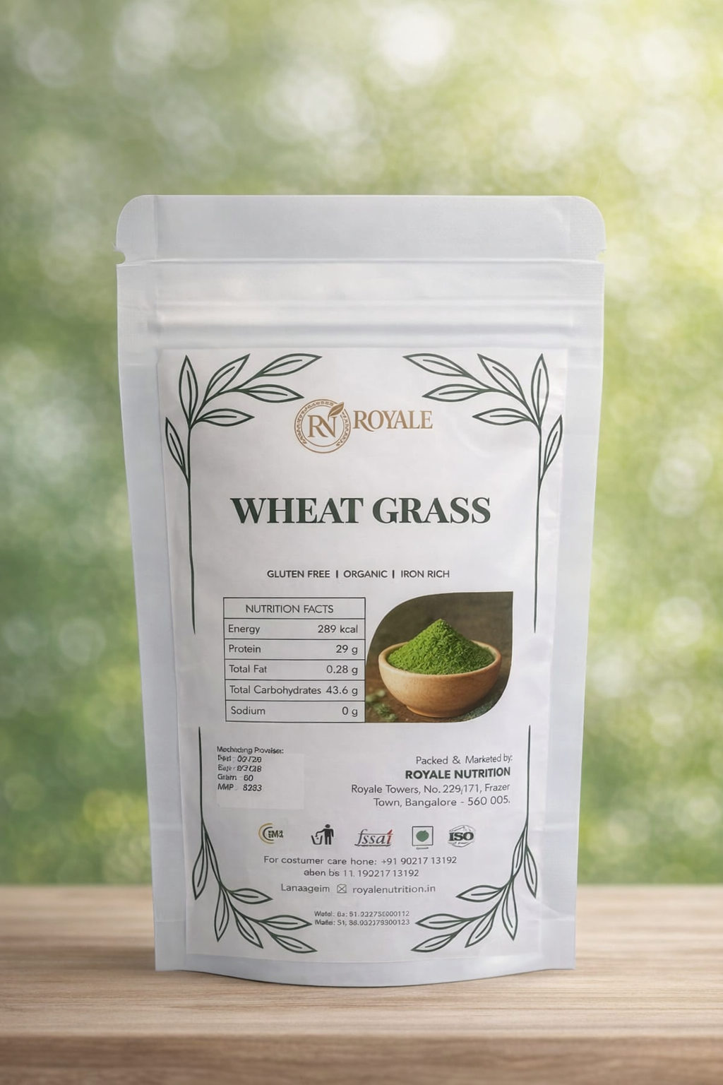 organic wheat grass